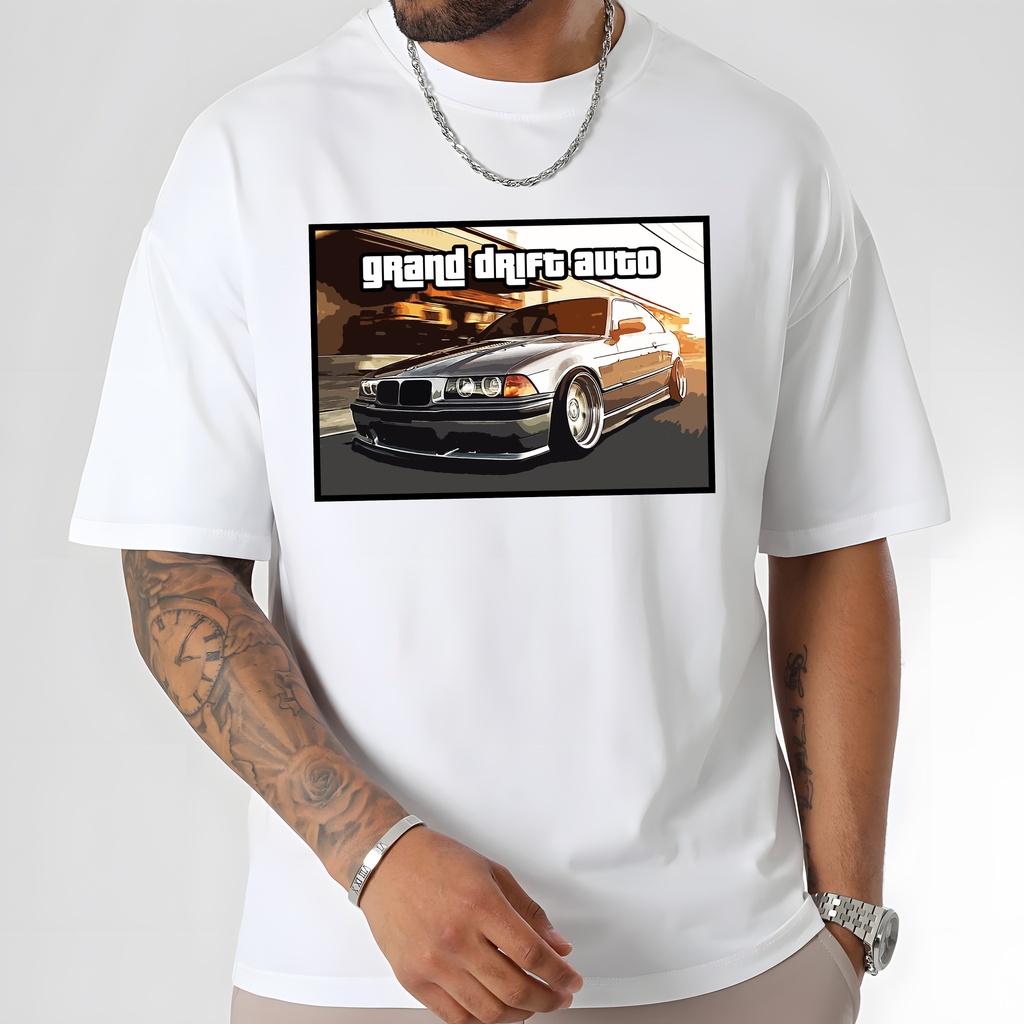 T-shirt grand drift auto BMW e36 taille XL