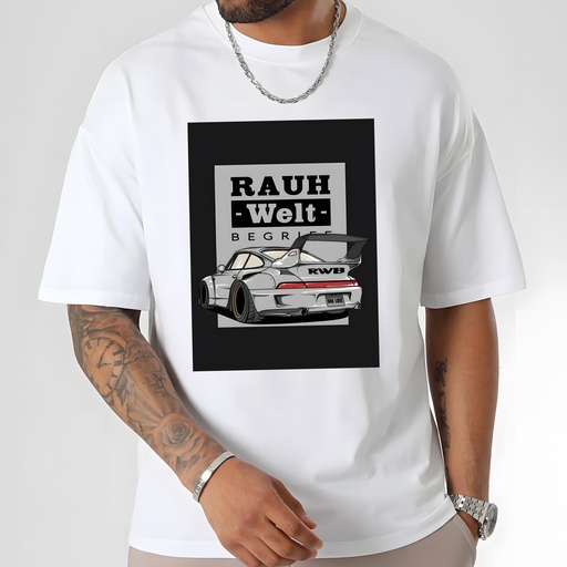 T-shirt RWB Rauh-Welt Cadre Gris taille S 